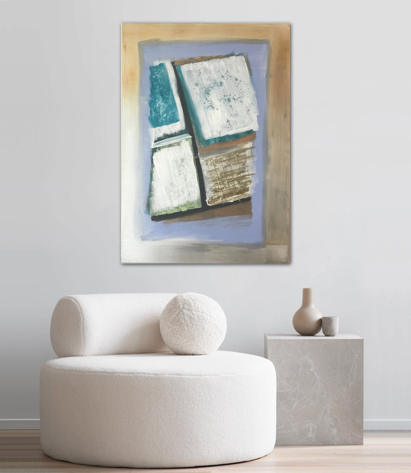 Abstract acrylic painting.